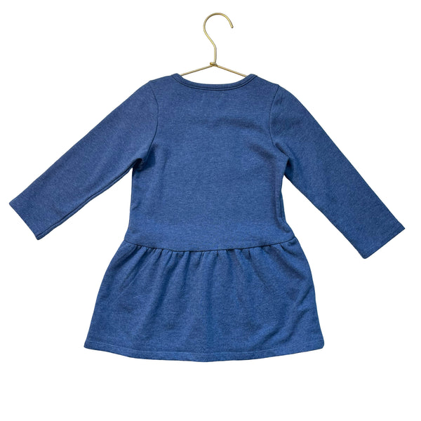 Hatley Blue Cloud & Heart Rain Drop Sweatshirt Dress - Size 3T