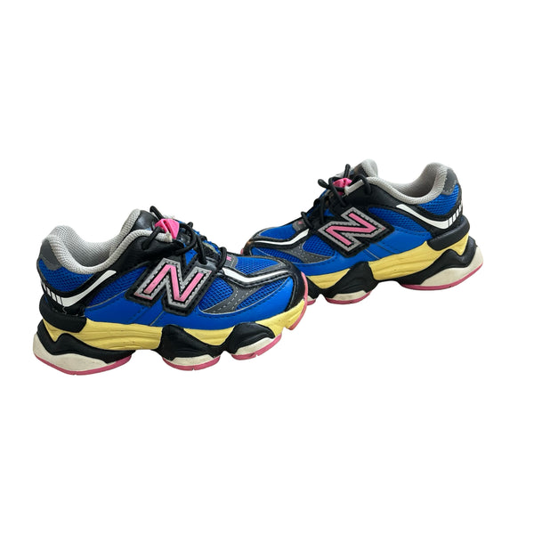 New Balance 9060 Blue, Pink Black, Yellow Sneakers - Size 6