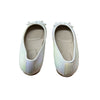 Lands' End Ivory Iridescent Ballet Flats - Size 13