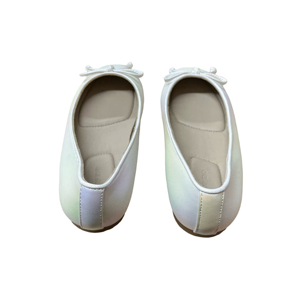 Lands' End Ivory Iridescent Ballet Flats - Size 13