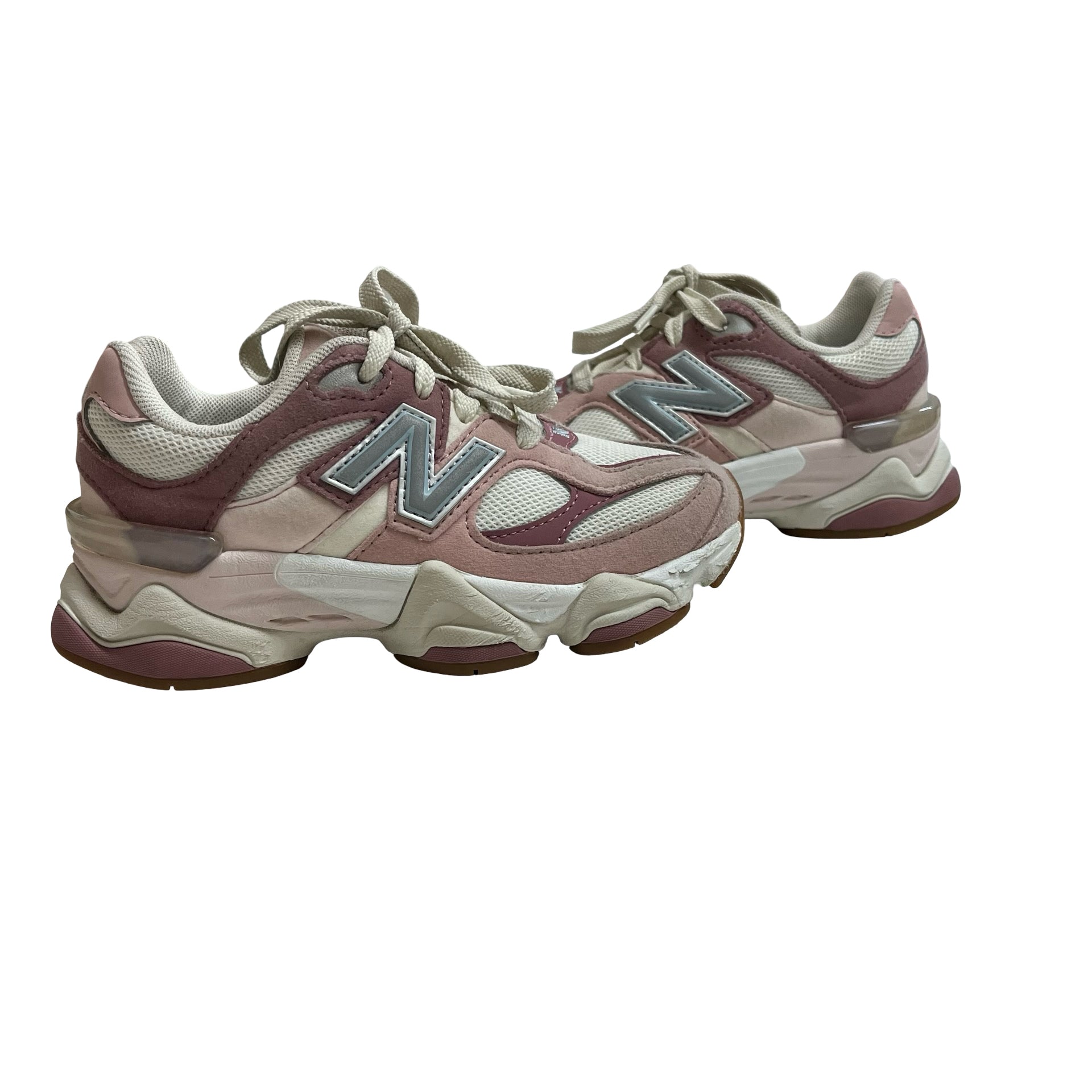 New Balance 9060 Ivory, Pink, Dusty Rose Sneakers - Size 12
