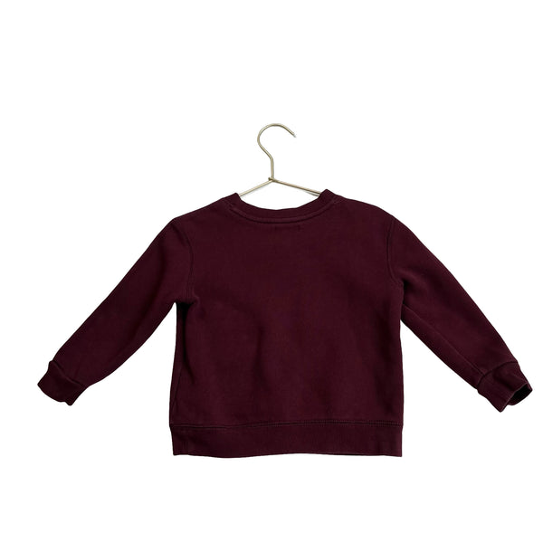 Ralph Lauren Burgundy Sweatshirt - Size 24 Mo
