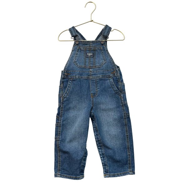 OshKosh Denim Overalls - Size 18 Mo