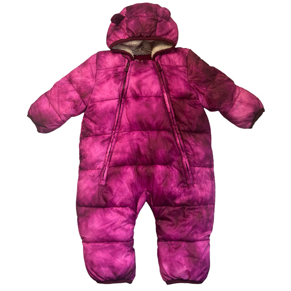 Baby Gap Primaloft Raspberry Tie-Dye Bunting - Size 0-6 Mo
