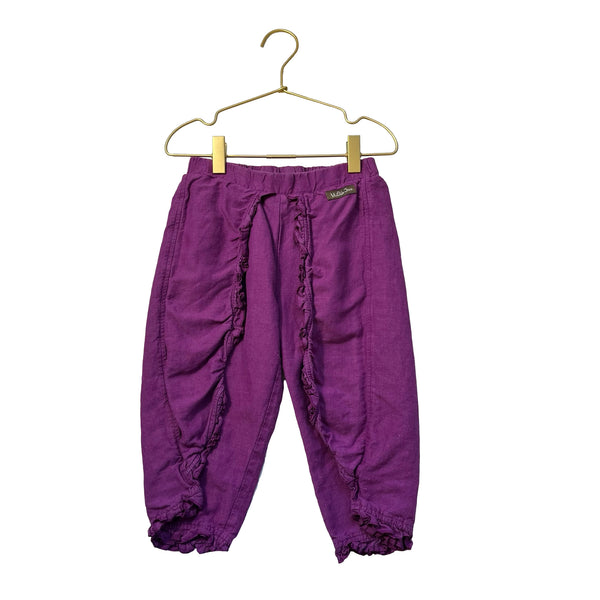 Matilda Jane Purple Linen-Blend Cropped Pants - Size 6