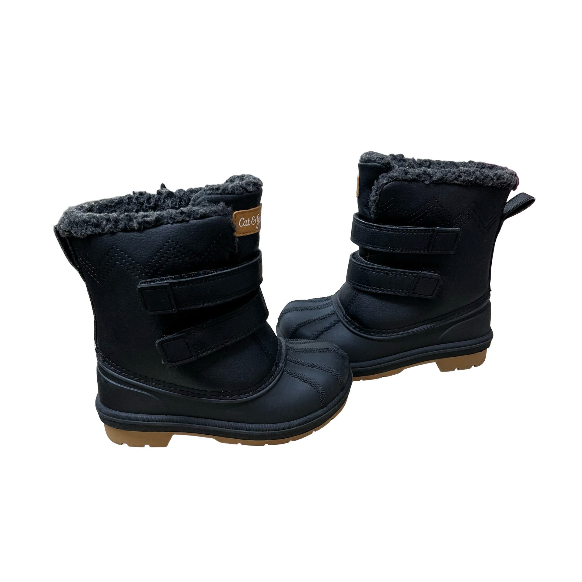 Cat & Jack Black Winter Boots - Size 9