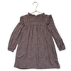 Gap Kids Dusty Plum & Ivory Heart Print Dress - Size XS 4-5