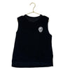 Nununu Black Terry Skull Patch Tank Top - Size 6-7
