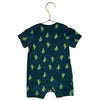 Hanna Andersson Green Cactus Print Romper - Size 6-12 Mo