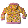 Disney Reversible Yellow Floral Minnie Mouse & Pink Faux Fur Jacket - Size 6
