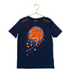 Jumping Beans Active Navy & Orange Basketball Graphic T-Shirt - Size 7