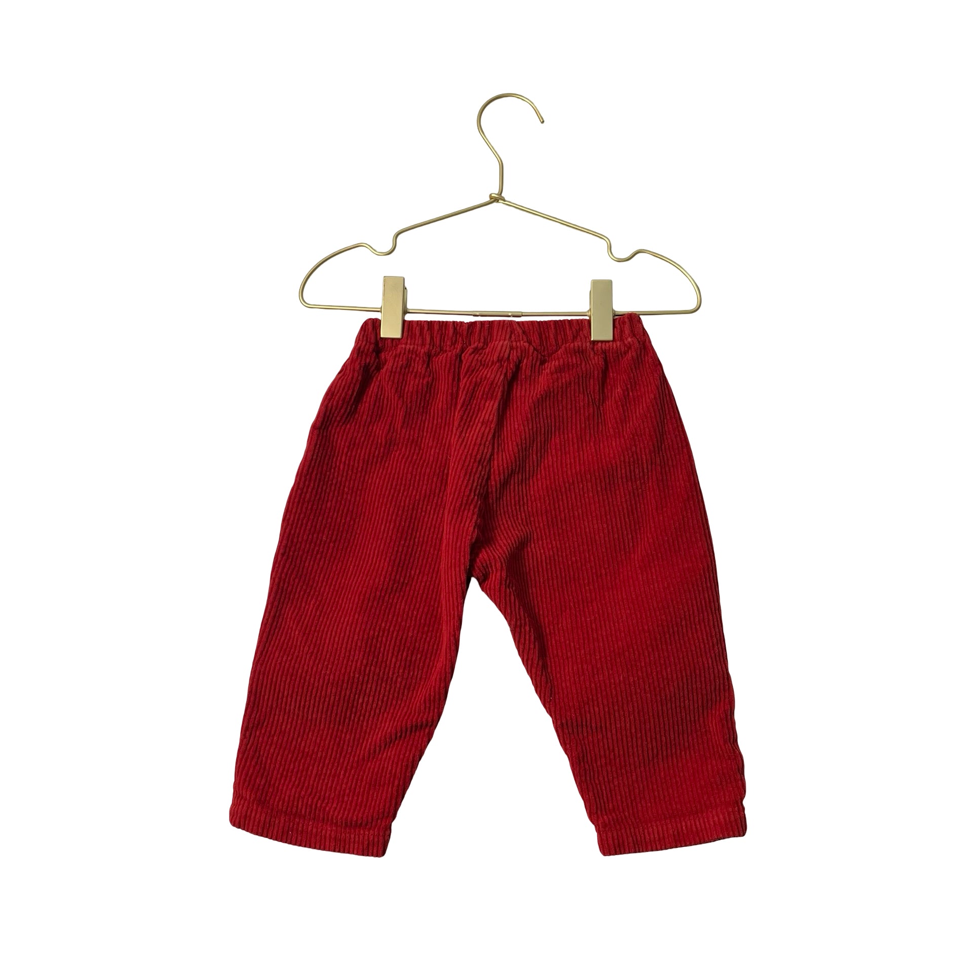 Petit Bateau Red Corduory Pants - Size 18 Mo