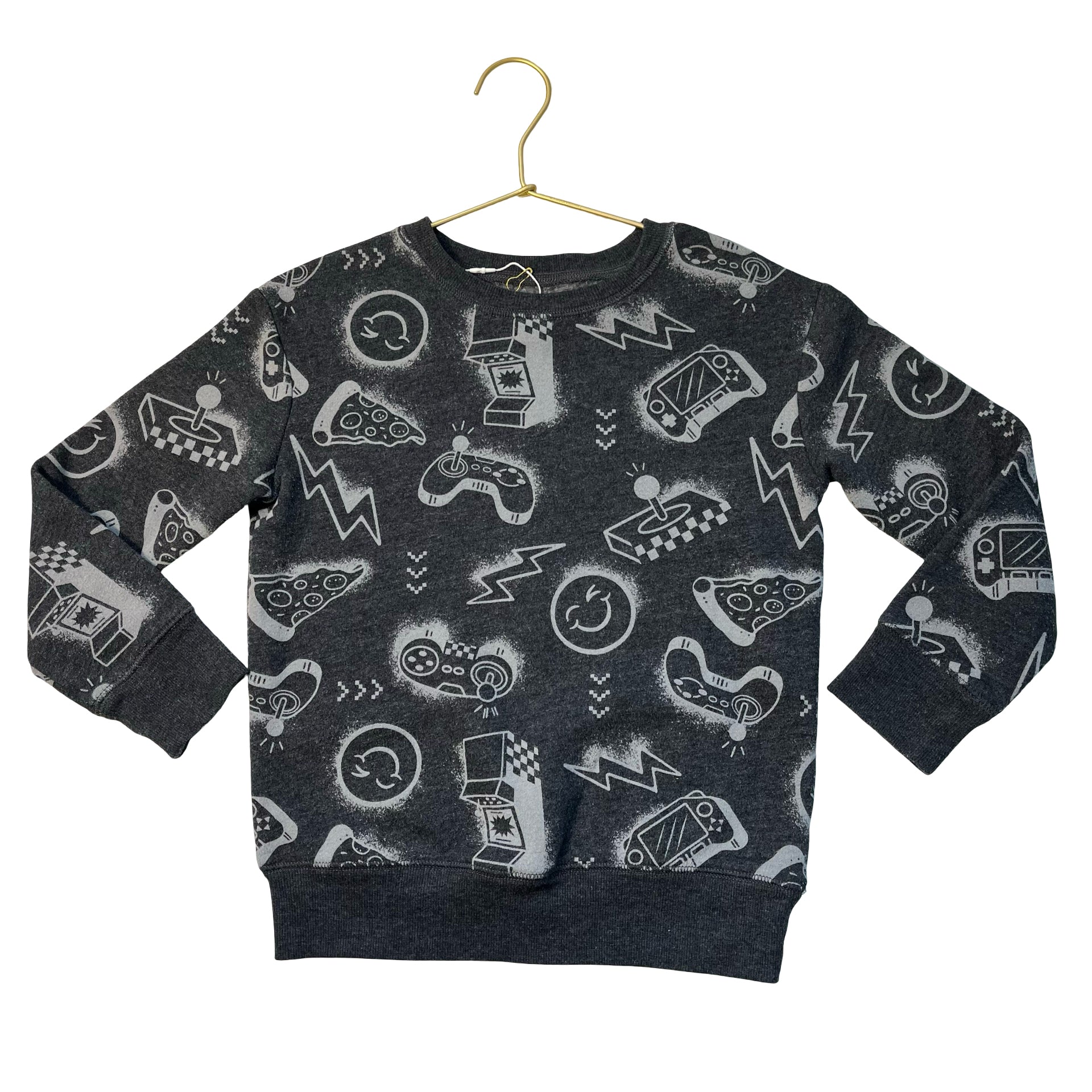 Jumping Beans Dark Gray Video Game Graphic Sweatshirt - Size 6