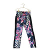 Old Navy Active Black & Colorful Tropical Leaf Print Athletic Leggings - S 8