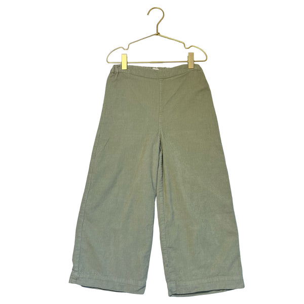 Louise Misha Sage Green Corduroy Cropped Pants - Size 7Y