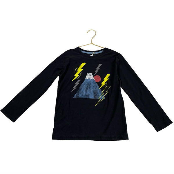 Tea Collection Black Mountain & Bolt Graphic Shirt - Size 8