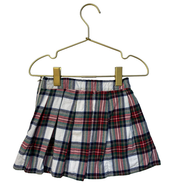 Janie and Jack Tartan Plaid Flannel Skirt - Size 2T