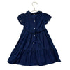 Ralph Lauren Navy Corduroy Belted Dress - Size 3