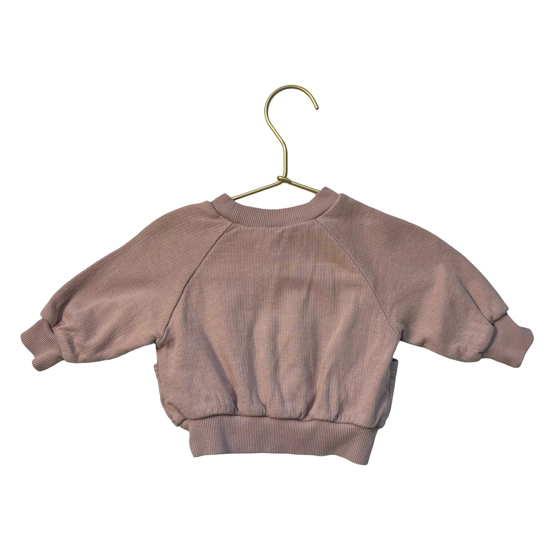 Quincy Mae Dusty Pink Top - Size 0-3 Mo