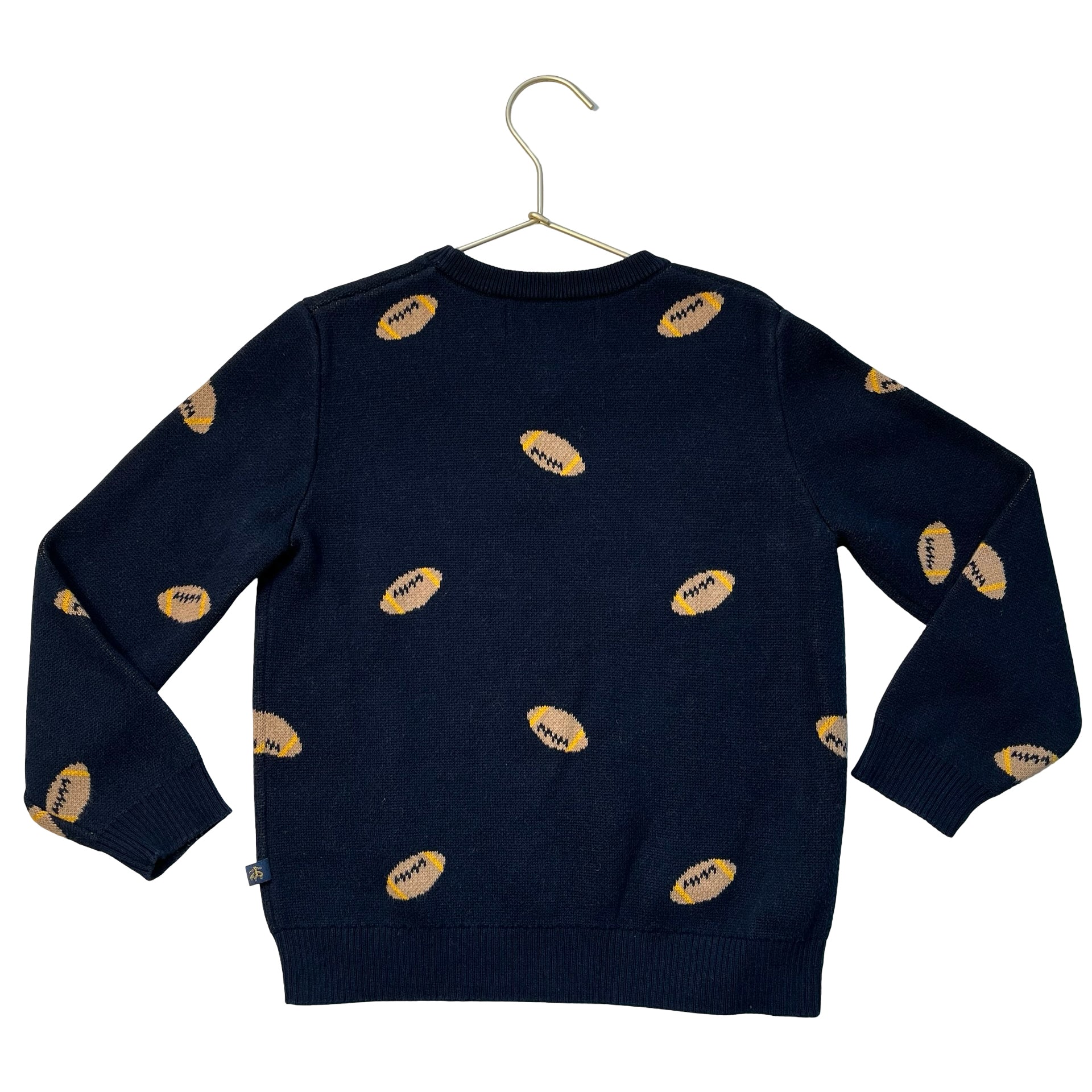Brooks Brothers Navy Football Cotton Sweater - Size 6Y