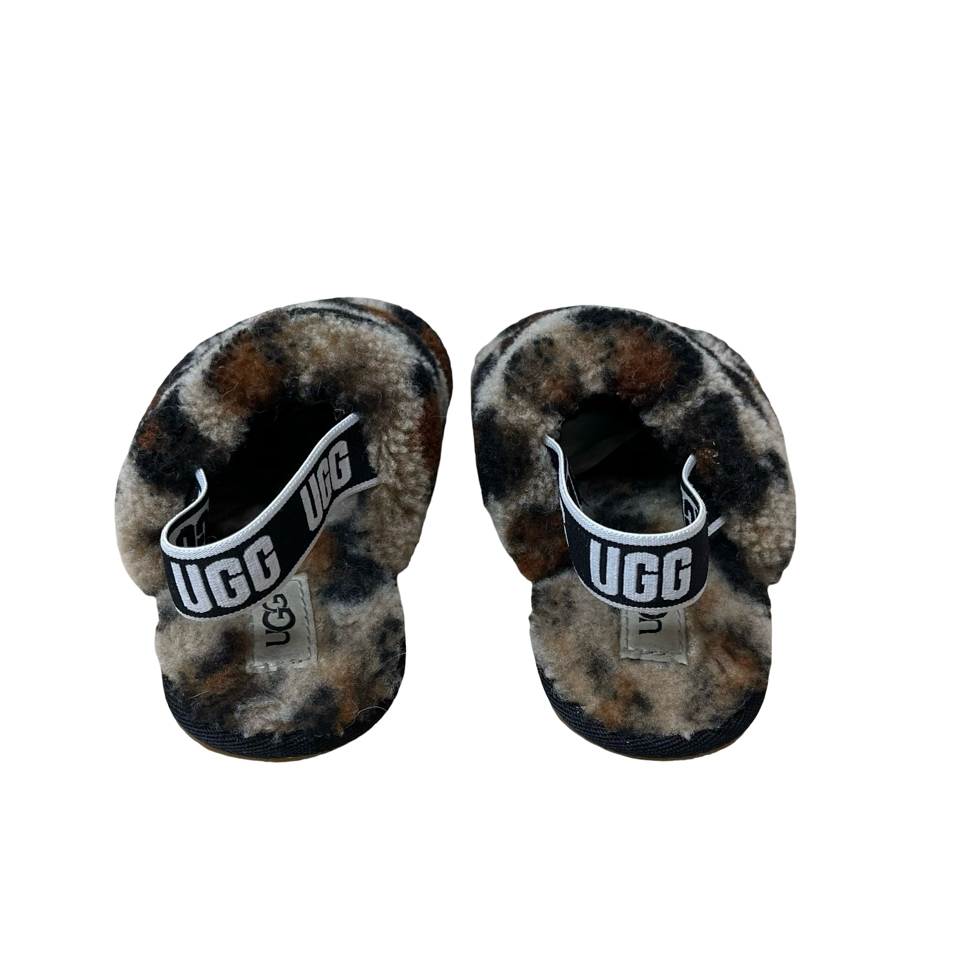 UGG Leopard Faux Fur Slippers - Size 6 Estimated