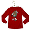 Nike Red Christmas Football Graphic Shirt - Size 4T
