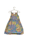 Roxy Pink, Blue, Yellow Tropical Leaf Print Dress - Size XS 7
