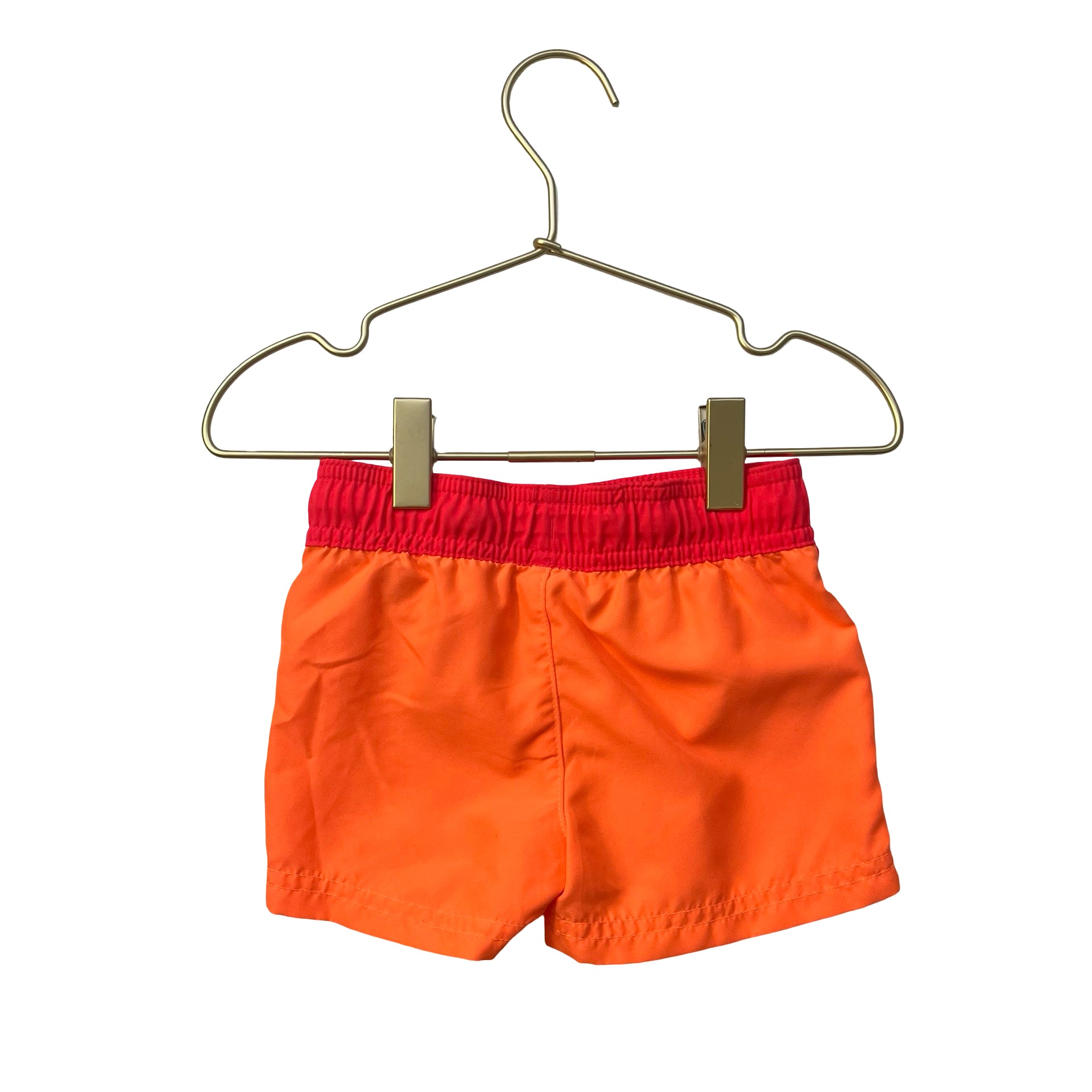 Cat & Jack Orange & Red Swim Trunks - Size 12 Mo