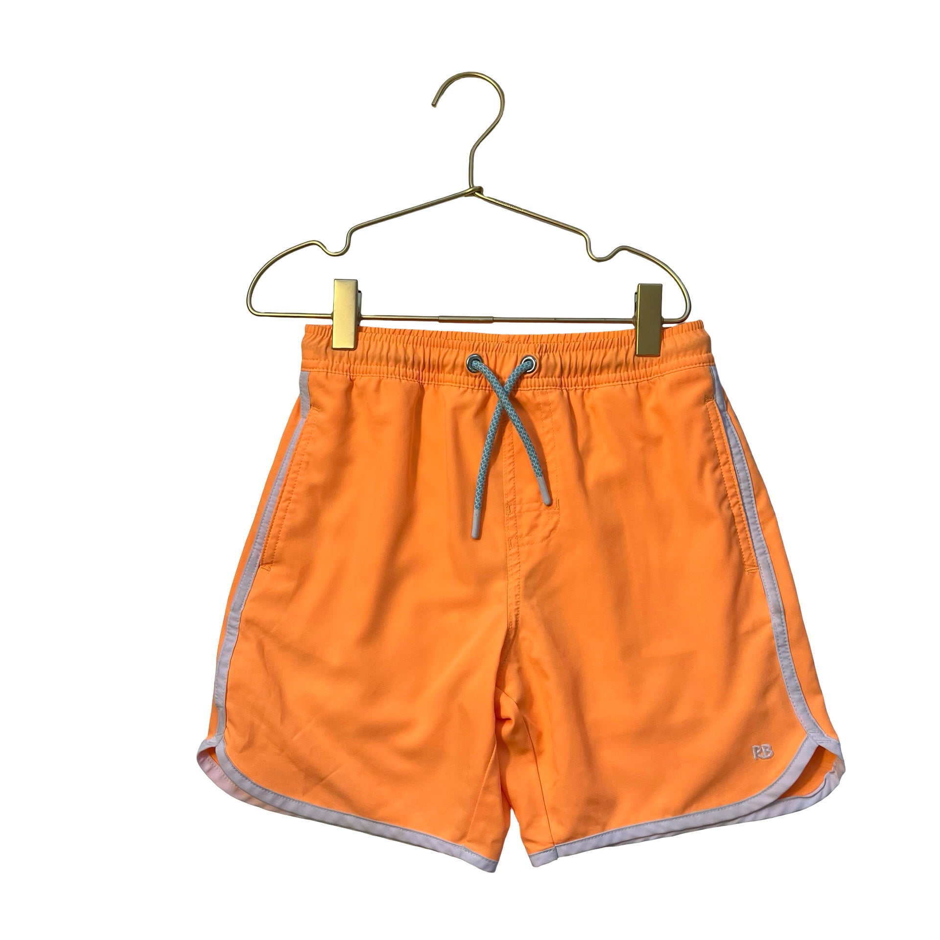 Rugged Butts Orange Swim Shorts - Size 8