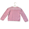 La Ligne Pink Striped Cotton Sweater - Size 4