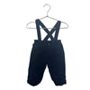 Janie and Jack Navy Corduroy Suspender Pants - Size 3-6 Mo