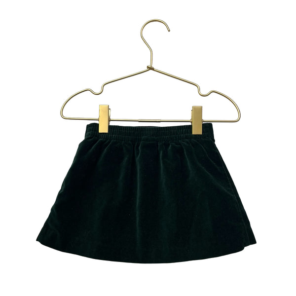 Janie and Jack Green Velvet Skirt - Size 12-18 Mo
