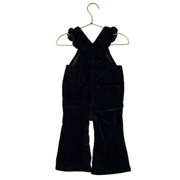 Baby Gap Black Velvet Overalls - Size 12-18 Mo