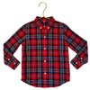 Janie and Jack Red Tartan Plaid Button Down Shirt - Size 3