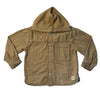 Zara Khaki Denim Hooded Shacket Jacket - Size 4-5