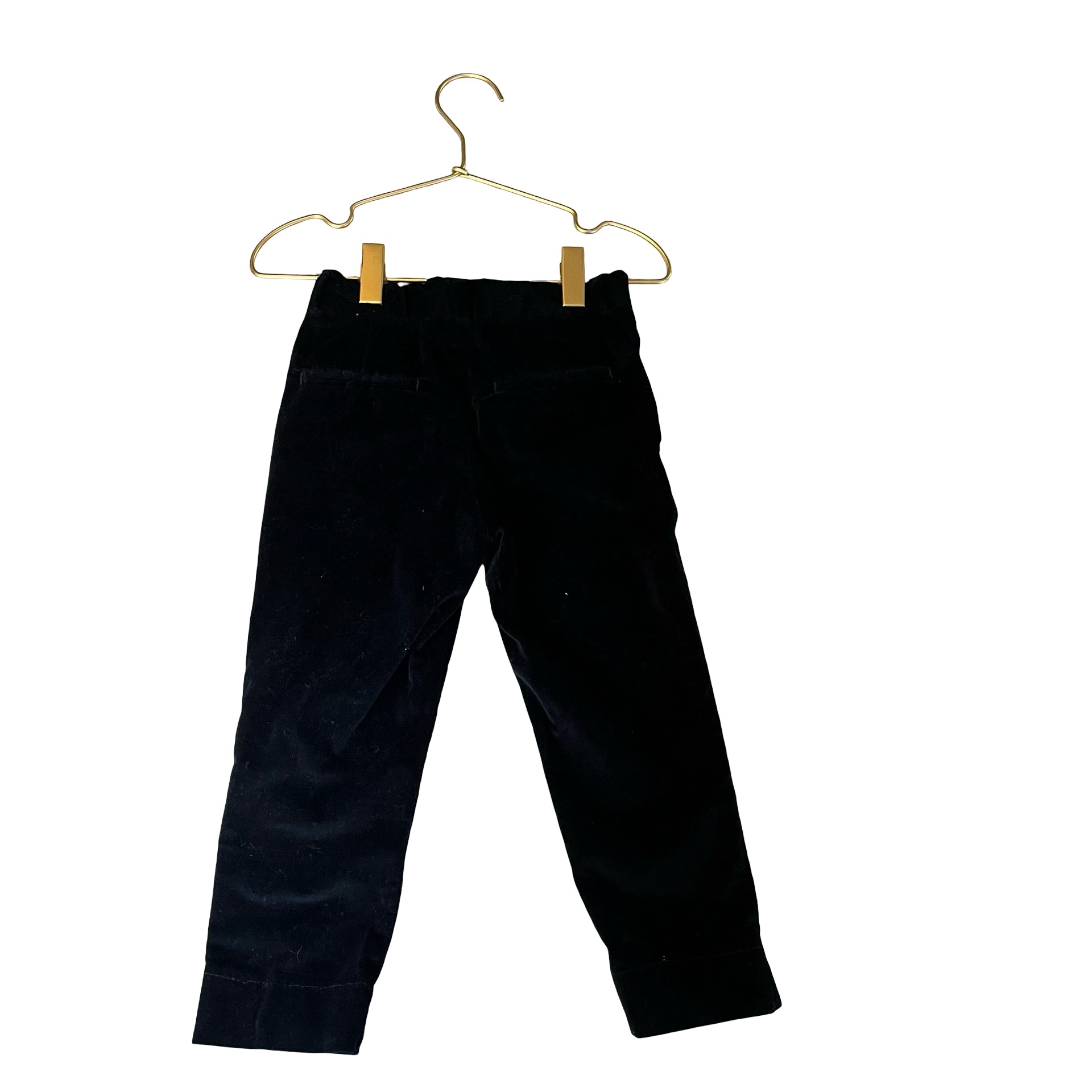 Zara Navy Velvet Pants - Size 2-3