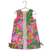 Lilly Pulitzer Floral & Flamingo Print Colorful Shift Dress - Size 5