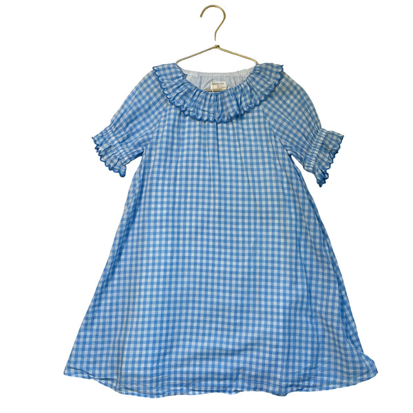 Crewcuts Blue Check Dress - Size 8