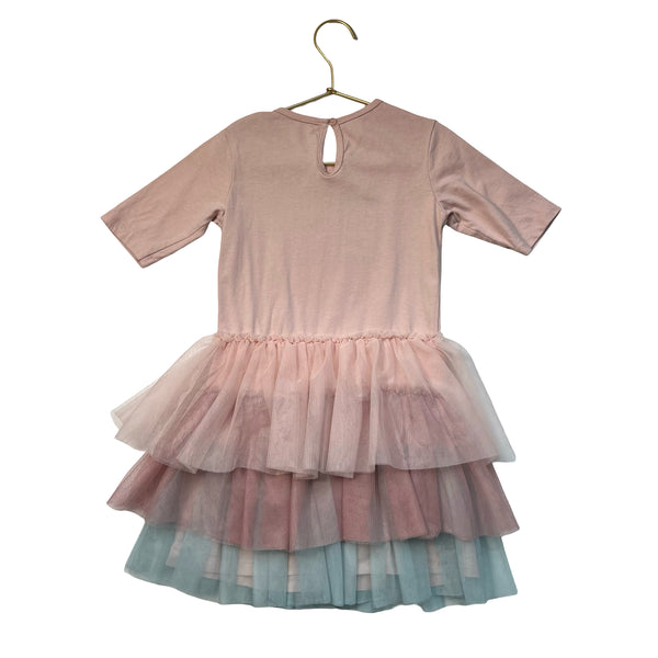 Hux Pink Unicorn Tulle Dress - Size 6