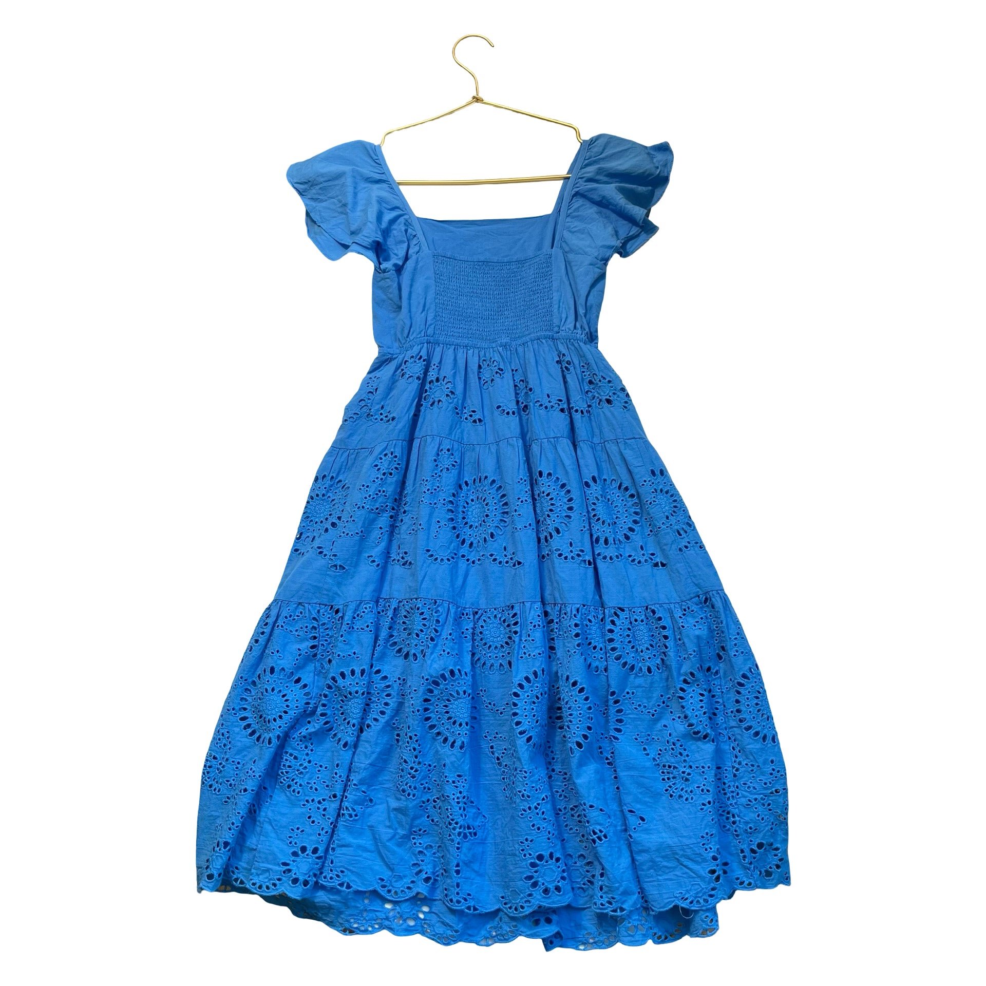 Zara Blue Eyelet Dress - Size 10