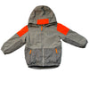 Helly Hansen Primaloft Gray & Orange Winter Jacket, Removeable Hood - Size 4