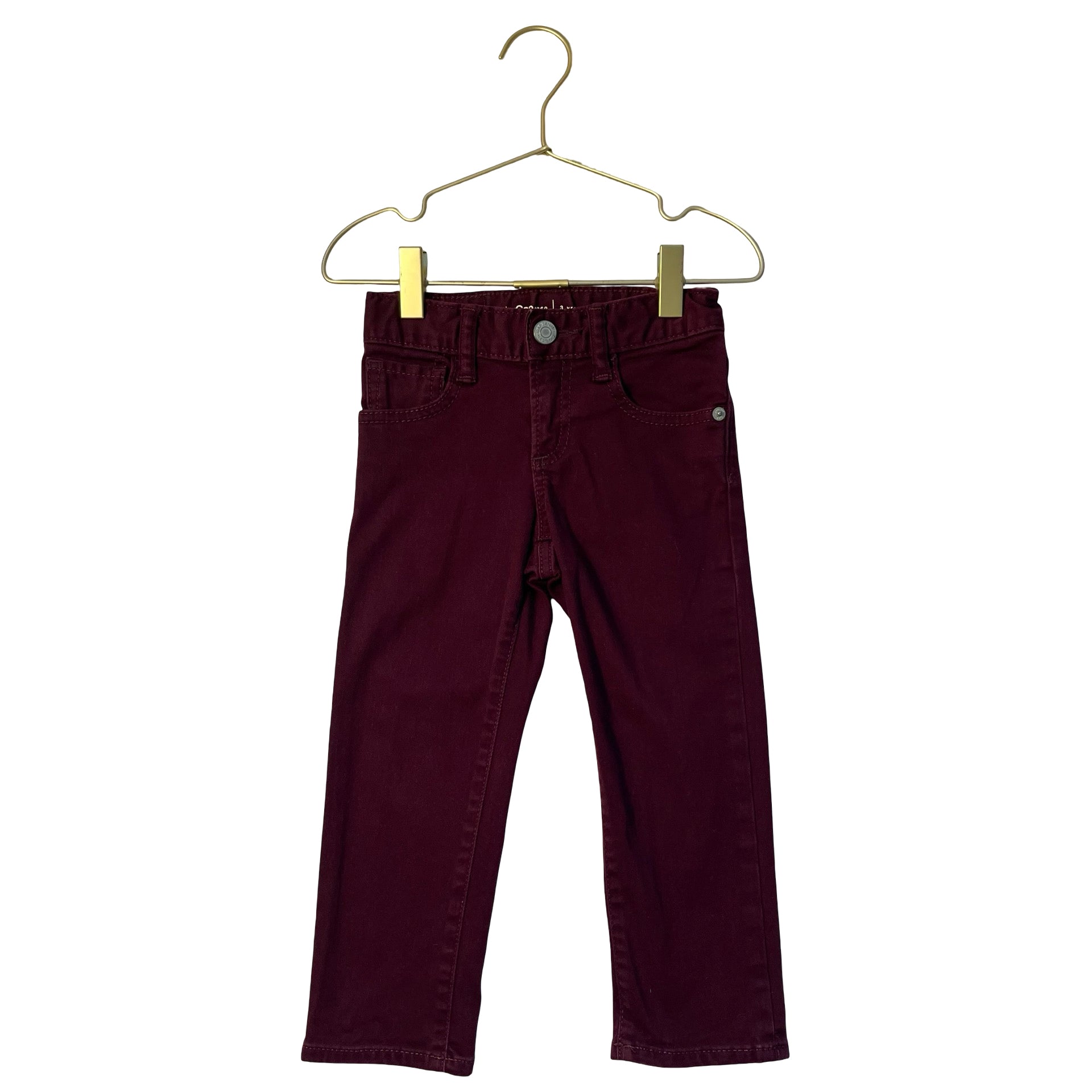 Baby Gap Burgundy 'Slim' Jeans - Size 3