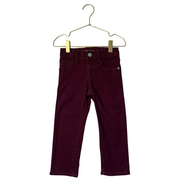 Baby Gap Burgundy 'Slim' Jeans - Size 3