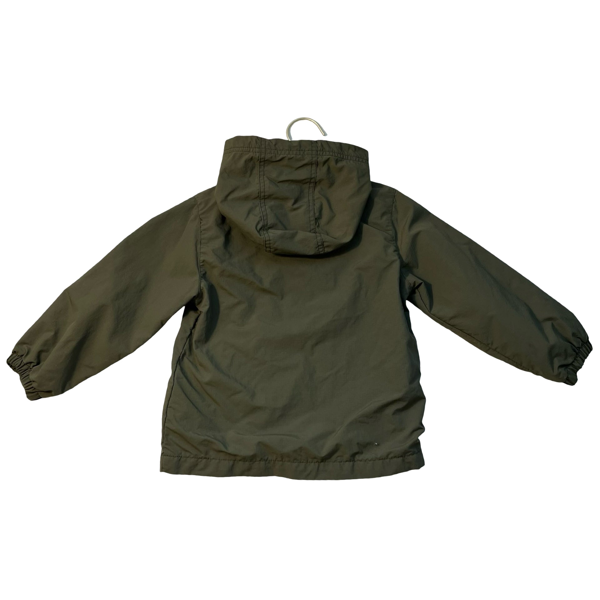 Old Navy Jersey Lined Olive Green Hoolded Field Jacket - Size 4T