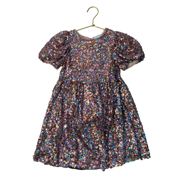 Zara Pink & Multi-Color Sequin Dress - Size 6
