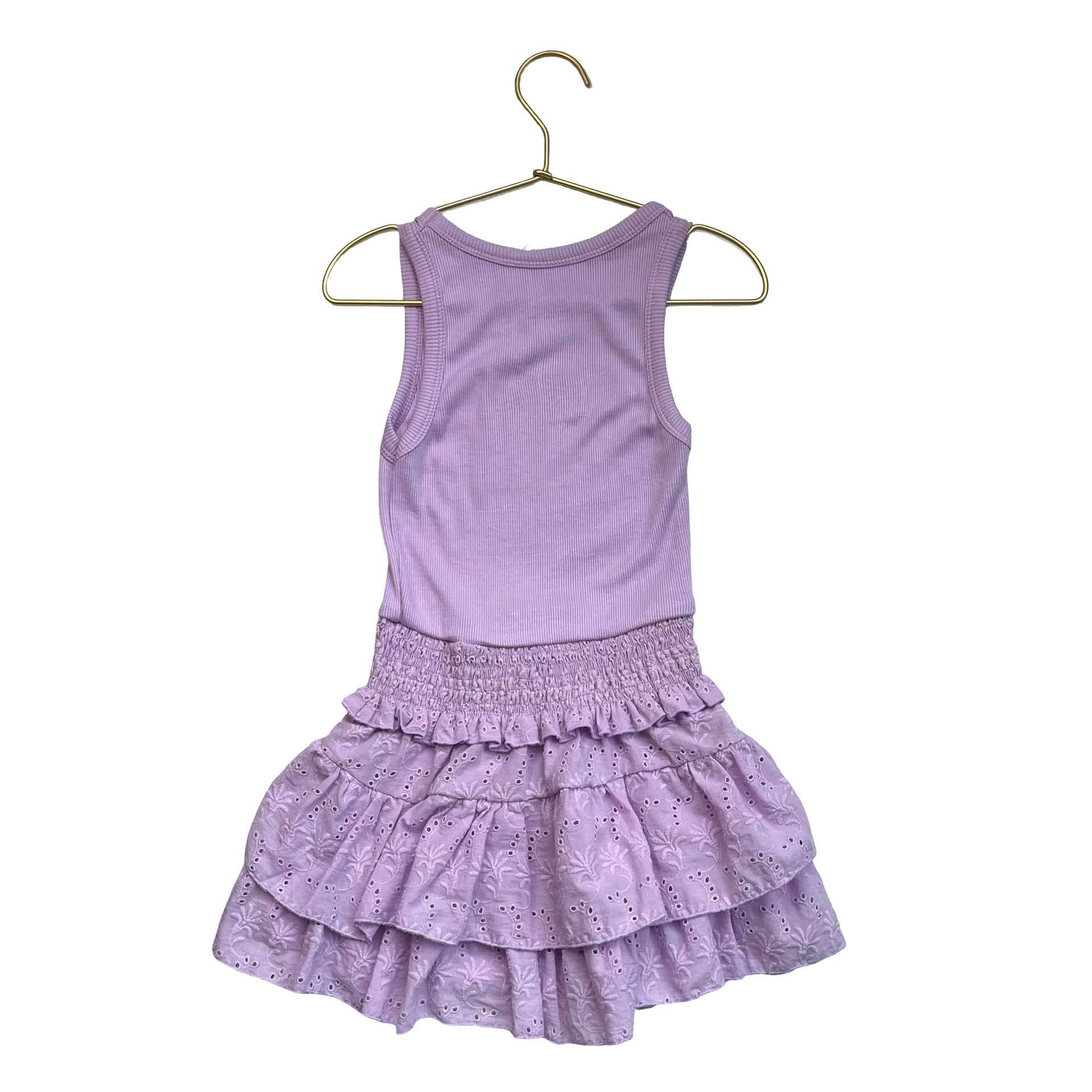 FBZ Flowers by Zoe Lavender Eyelet Tank Dress - Size 5