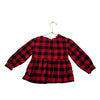 Baby Gap Red & Black Check Flannel Blouse - Size 3