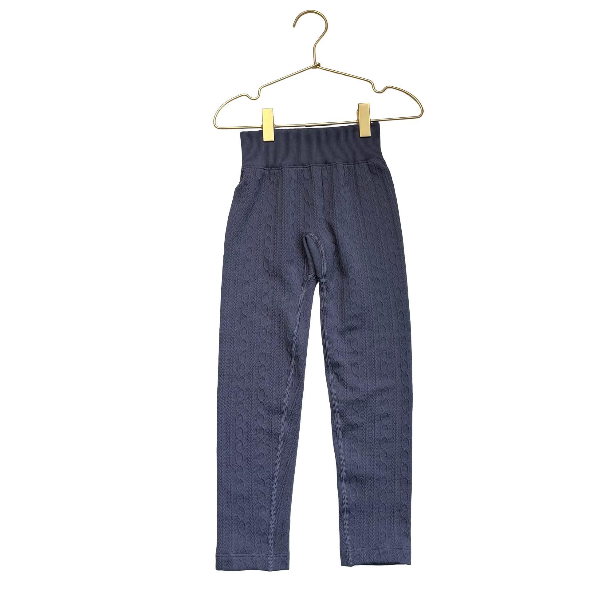 All in Motion Fleece-Lined Blue Cable Leggings - Size XS 4-5