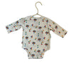 Magnetic Me Ivory & Multi-Color Balloon Print Onesie Bodysuit - Size 0-3 Mo
