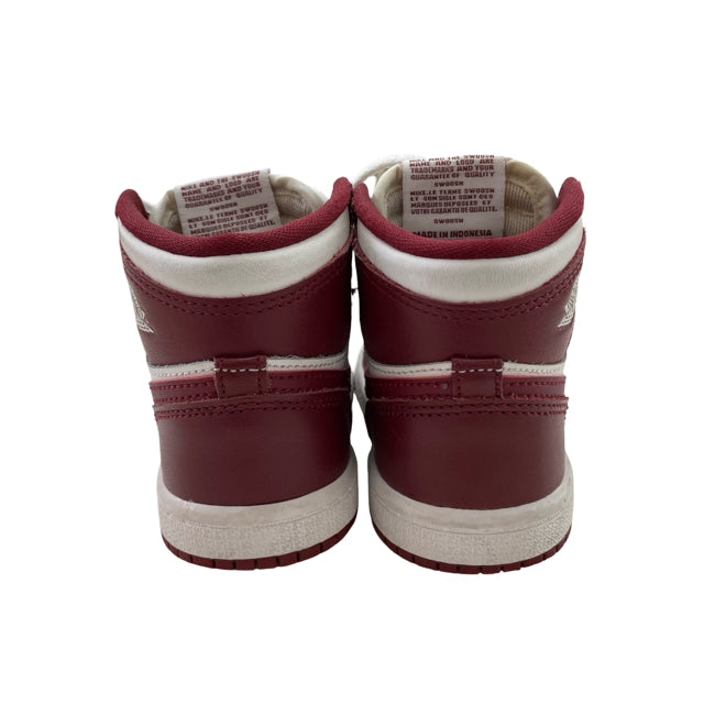 Nike Air Jordan Burgundy & White High Top Sneakers - Size 8C